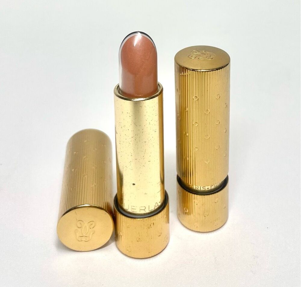 Vintage 1950 GUERLAIN Lipstick Gold Dot Case Bal de Mai 43 Preserved Collectors